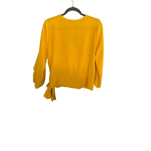 Yellow Wrap Top - Picture 2 of 3